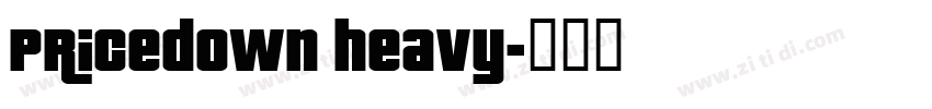 Pricedown Heavy字体转换